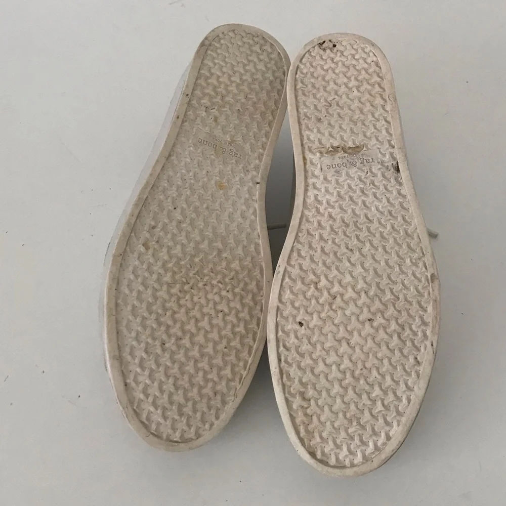 Rag & Bone Off White Leather Sneakers, Size 36.5 🔴CLEARANCE🔴